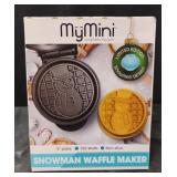 My mini Snowman Waffle Maker