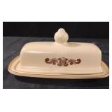 Pfaltzgraff Village stoneware covered butter dish