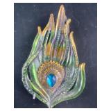 peacock feather tray
