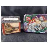 1998 Coca-Cola Uno and 100pc Thomas Kinkade