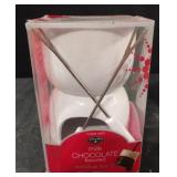 Fondue set for 2. Milk chocolate