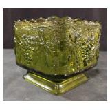 Anchor Hocking Green Glass Planter
