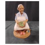 Vintage Tom Clark "Nellie Snapping Peas" figurine