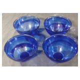 Vintage Murano style cobalt blue hand-blown art