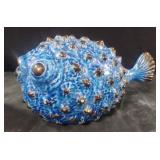 Decorative blue ceramic fish