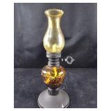 Amber Small Oil Lamp - metal base