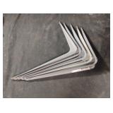 Shelf brackets. 10" x 12". 5 total