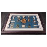 Nautical knot shadow box