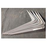 Shelf brackets. 10" x 12". 5 total