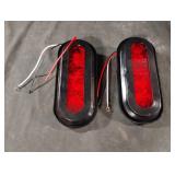 6" Oval LED trailer light. Set of 2
