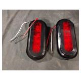 6" Oval LED trailer light. Set of 2