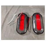 6" Oval LED trailer light. Set of 2