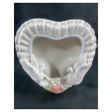 ceramic heart picture holder