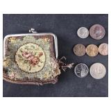 1974 Quarter, 1965 Dime, 3 pennies (
