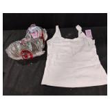XS tank tops. 4 total. White and green. New with