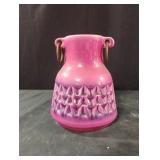 Ceramic pink-purple unique vase