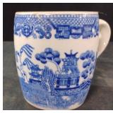 Vintage Blue Willow mug