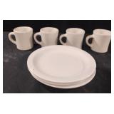 Ceramic mugs and plates