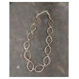 Silver colored necklace