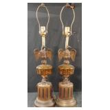 MCM American Federal style eagle lamps
