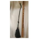 Chanel black tassel necklace