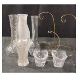 Glass vases, votives and more......