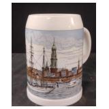 Vintage West German ceramic beer stein