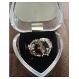 This possible sterling silver ring has a large