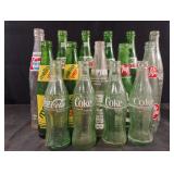 Vintage glass drink bottles