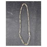 18in .925 Silver Figaro Necklace - 21.5gr