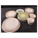 Vintage saucers, plates and mugs