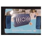Memory foam massaging lumbar support