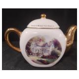 Vintage Teleflora THOMAS KINKADE Teapot "Home is