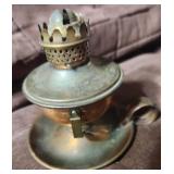 Small Cooper oil lantern.  No chimney