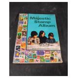 Vintage Majestic Stamp Album with collectible