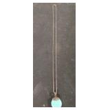 Turquoise charmed necklace