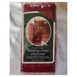 Red Folding Chair Slip Cover. New without tags.