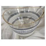 Jeannette  Glass in Patricia pattern. Blue and