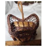 Tiny rolling cart basket