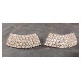 Vintage rhinestone shoe clips
