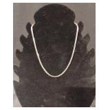 Silver colored fashion necklace