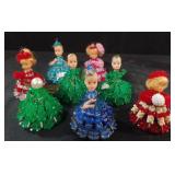 Vintage handmade pin angels