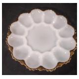 Vintage Anchor Hocking deviled egg plate made