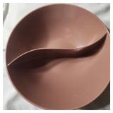 Brown Contour Melmac Serving Bowl