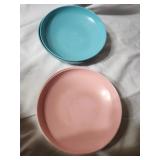 4 Salad Bowls. MCM Beverly by Prolon. 2 Pink and