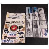 Military stickers and collectors cards