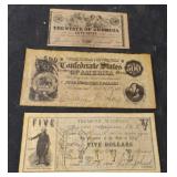Reproduction Confederate money