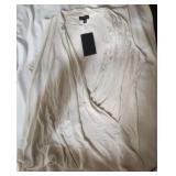 The Limited cross over  blouse. Cream color.