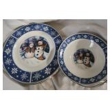 Crofton Christmas Dishes- 6 pieces