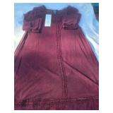 Papillon Wine Long sleeve shirt. XL New With Tags